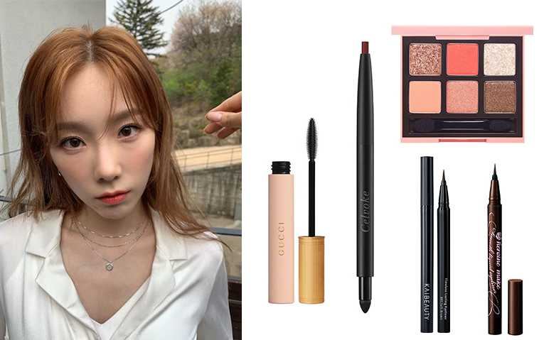 太妍眼型細長，如果在眼皮上放上大面積顏色容易暈染，建議在眼尾或眼下點綴帶出有神感就OK。(圖／taeyeon_ss IG)