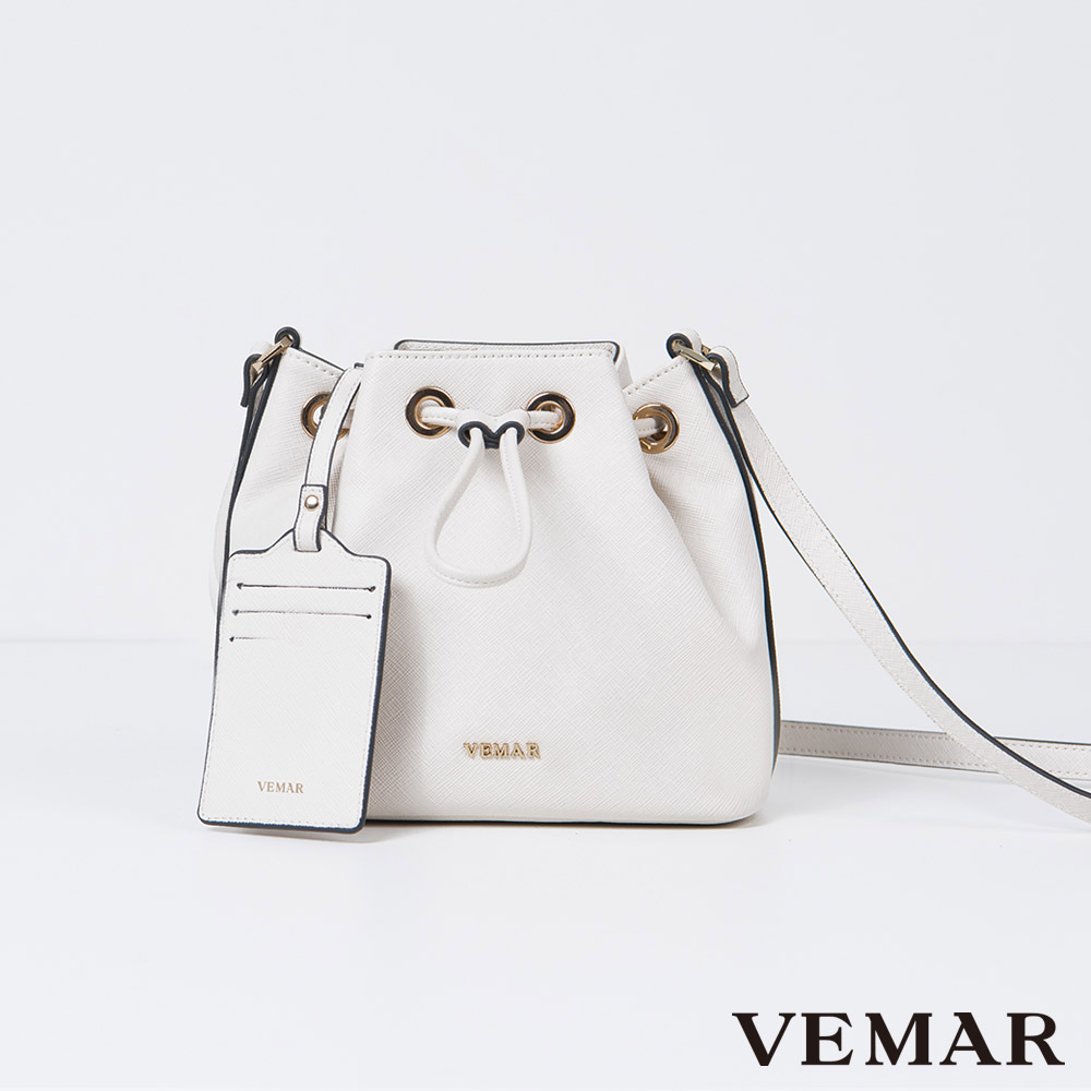 【VEMAR】輕量優雅迷你水桶包(柔和灰)