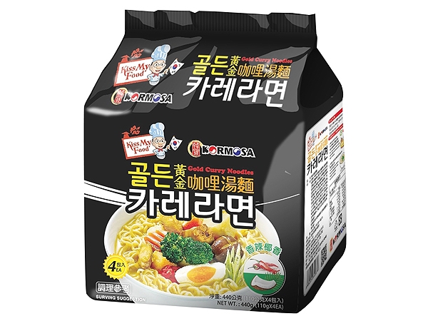 韓國 KORMOSA~黃金咖哩湯麵(110gx4包)【D640879】，還有更多的日韓美妝、海外保養品、零食都在小三美日，現在購買立即出貨給您。
