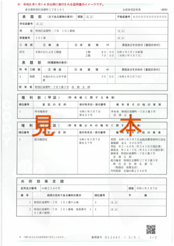 購入時に確認したい 登記事項証明書 登記簿謄本 とは