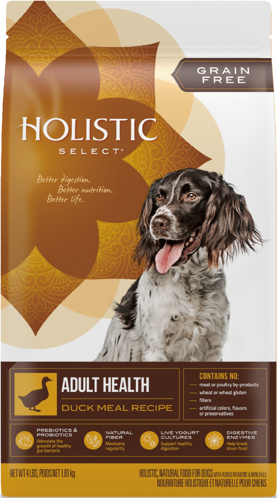 【Holistic Select活力滋】《WDJ推薦》無穀成犬 鴨肉美膚低敏配方-24磅(24LB)