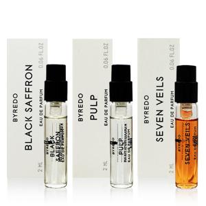 【產品名稱】 BYREDO 全系列針管香水2ml 任選 BYREDO LA TULIPE鬱金香淡香精 針管2ml 前調：大黃、鬱金香 中調：金色木香 後調：香根草 BYREDO BAL D'AFRIQ