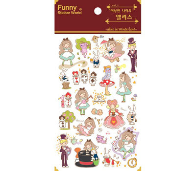 可愛貼紙-愛麗絲夢遊仙境