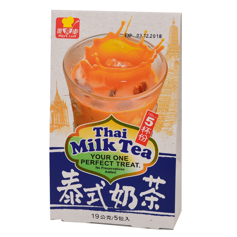 在家也可以享受濃醇泰式奶茶，不須再加糖調味，只需加入熱水，也可以調成冰的喔，簡單做出好喝泰式奶茶※ 製造日期與有效期限，商品成分與適用注意事項皆標示於包裝或產品中※ 本產品網頁因拍攝關係，圖檔略有差異
