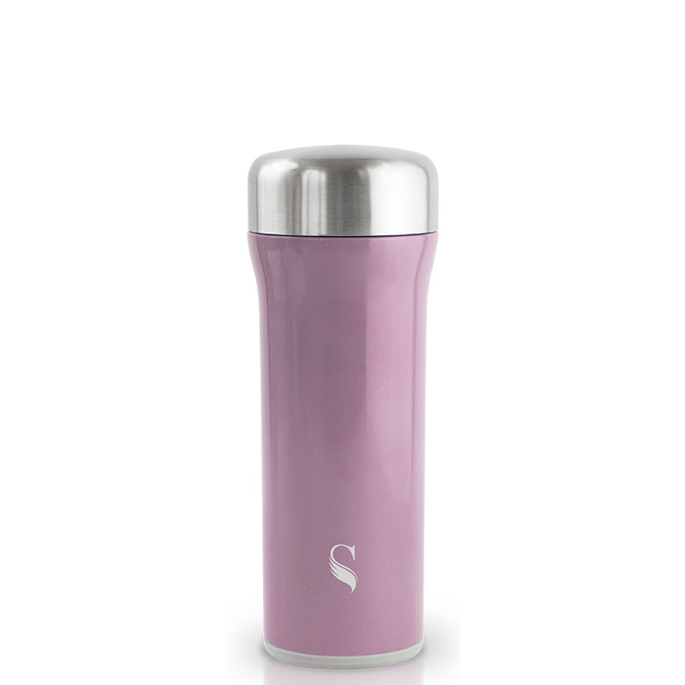 SWANZ 火炬陶瓷保溫杯(2色)- 400ml(國際品牌/品質保證)-簡約紫