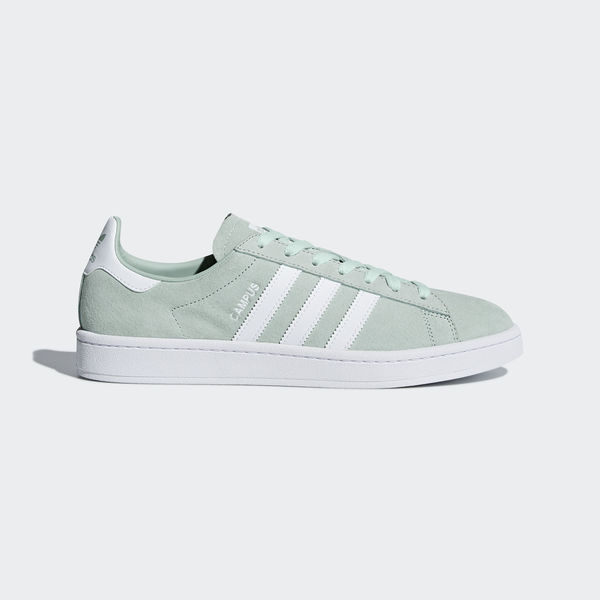 ISNEAKERS ADIDAS ORIGINALS CAMPUS 男鞋 休閒 復古 麂皮 經典 粉綠 DB0982