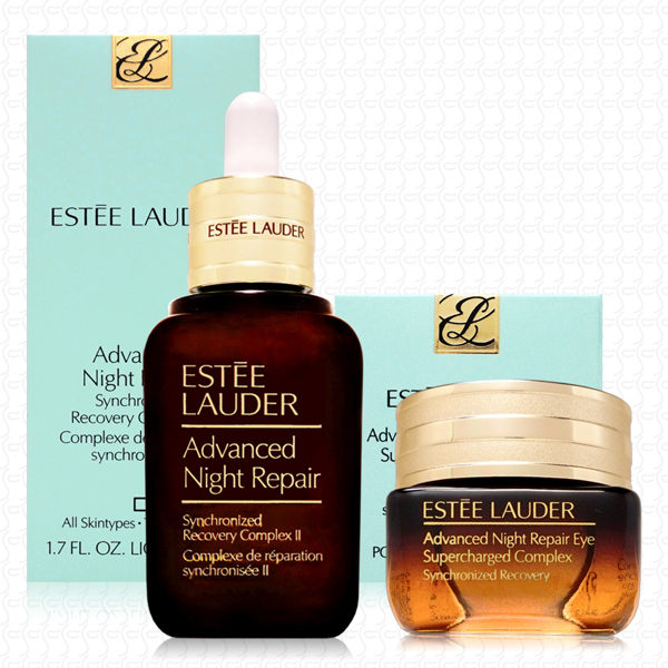 ESTEE LAUDER雅詩蘭黛 特潤眼部超能量修護霜15ml+特潤修護露50ml