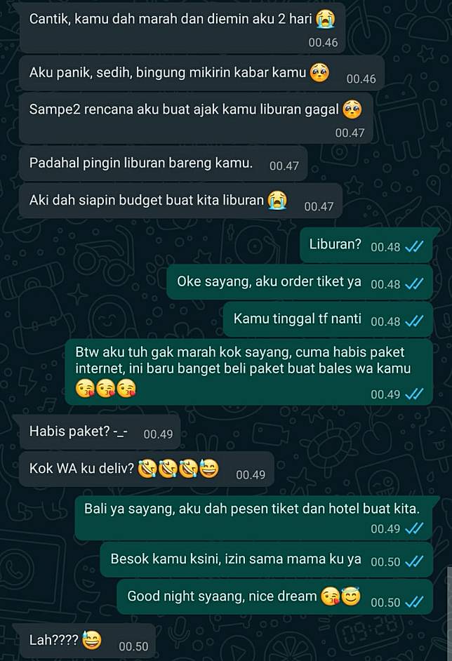 10 Chat Cara Bujuk Pacar Ngambek Ini Kocak Tapi Ampuh Banget | Brilio.net | Line Today