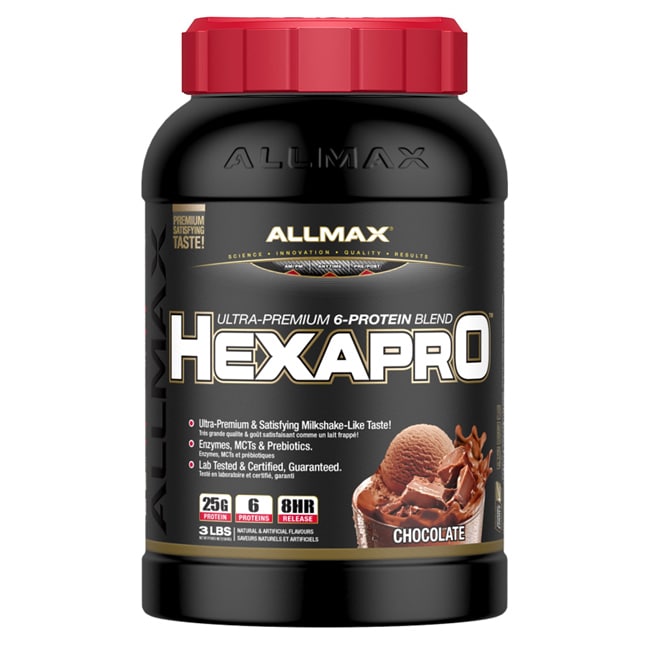 【加拿大ALLMAX】奧美仕HEXAPRO六重乳清蛋白巧克力口味飲品1瓶 (3磅)