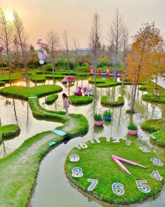 春節旅遊景點推薦，南部走春去雲林古坑珍粉紅城堡 水漾森林教堂