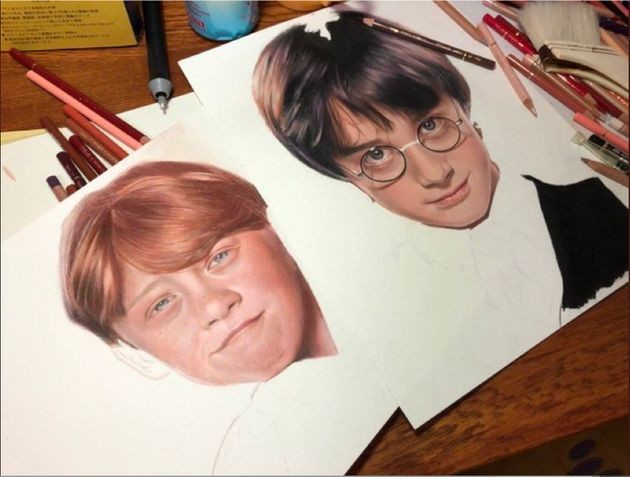 まるで写真。色鉛筆で描いたハリー・ポッターがリアルすぎる【画像集