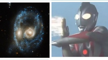 哈伯太空望遠鏡拍到的一張「鬼臉」，竟然與人類的好朋友撞臉了？