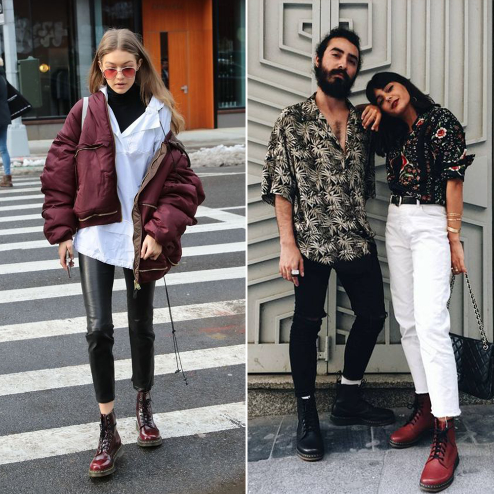 馬丁靴 馬丁靴推薦 馬丁靴女 馬汀靴搭配 馬汀靴酒紅