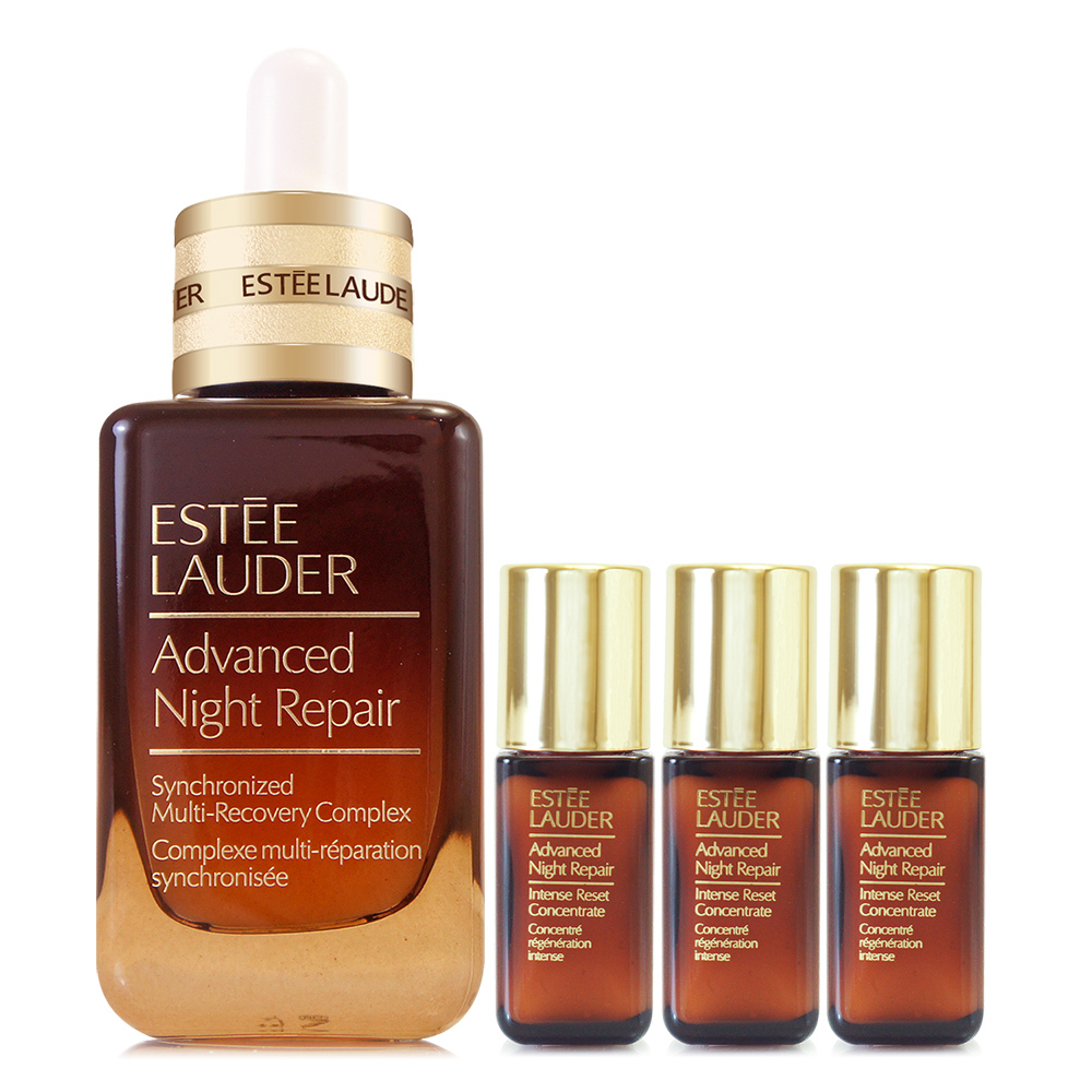 【ESTEE LAUDER雅詩蘭黛】特潤超導全方位修護露50ml-小棕瓶- 贈特潤超導賦活精萃5ml*3 (正統公司貨)