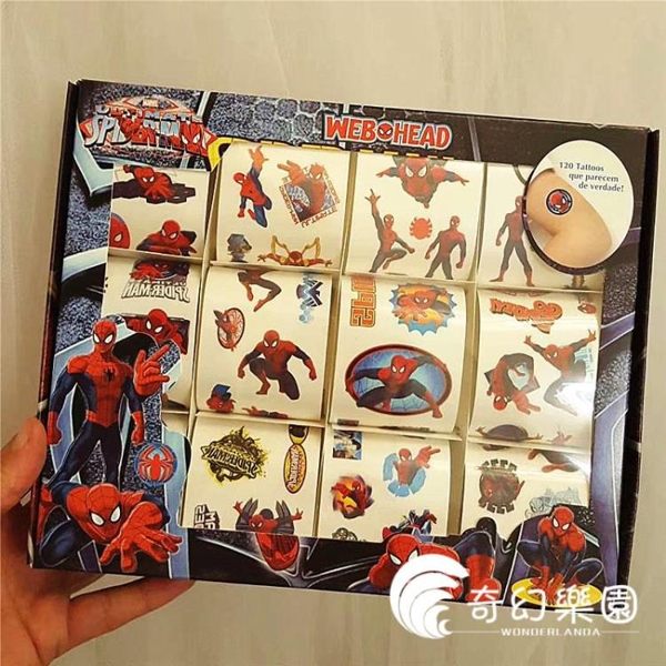 紋身貼禮盒裝粉紅豬小妹兒童卡通紋身貼紙小豬佩奇防水-奇幻樂園