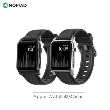 Apple Watch Series 1.2.3.4 適用 ●LSR矽膠材質 ●抗菌、低過敏性 ●適用於(42,44mm) Apple Watch ●訂製不鏽鋼錶耳及錶扣