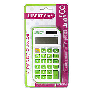 8位元電卓，太陽能補充免更換電池，攜帶方便