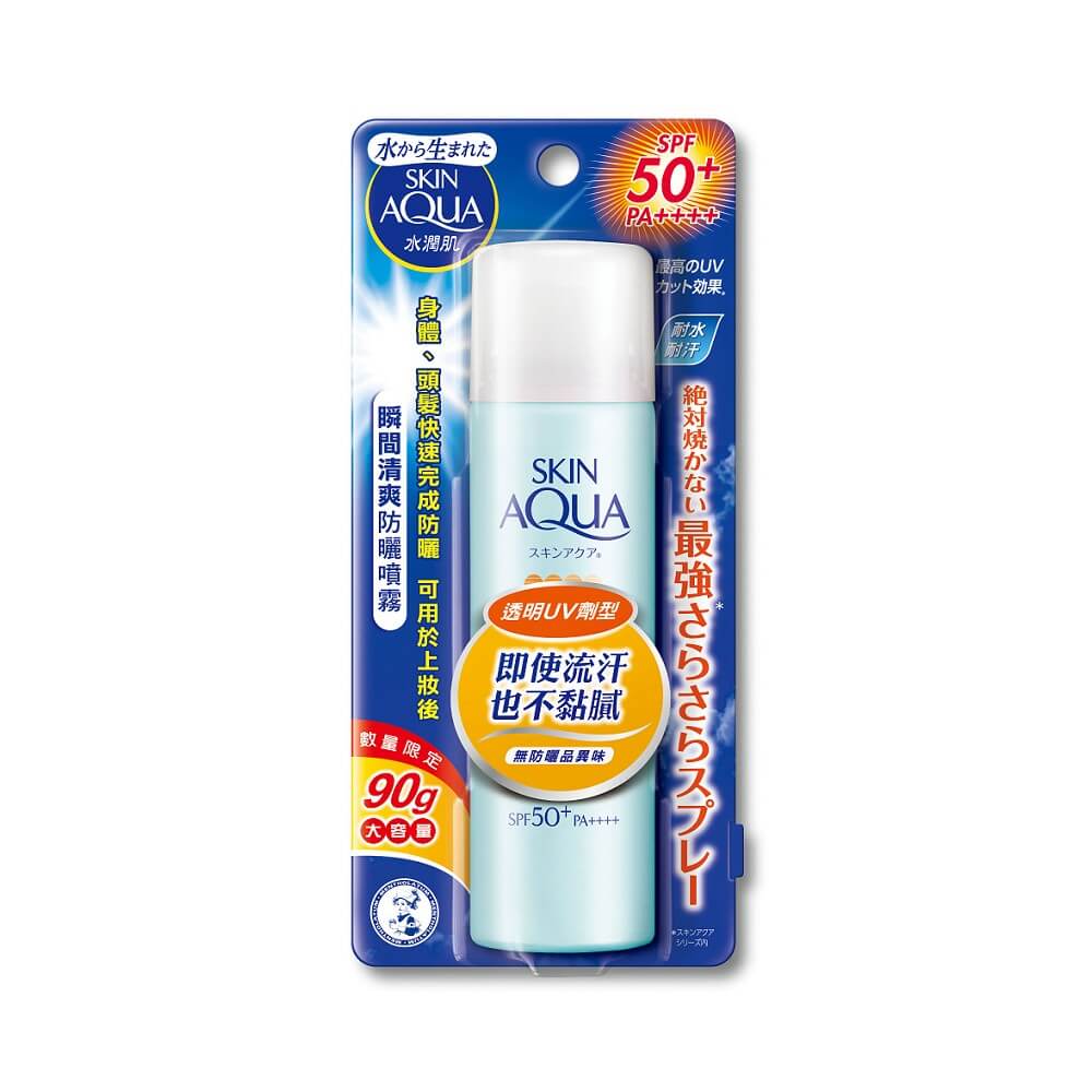 清爽觸感x汗水速乾x持久耐汗全身皆可迅速完成UV防護分子更小更均勻，倒著噴也OK