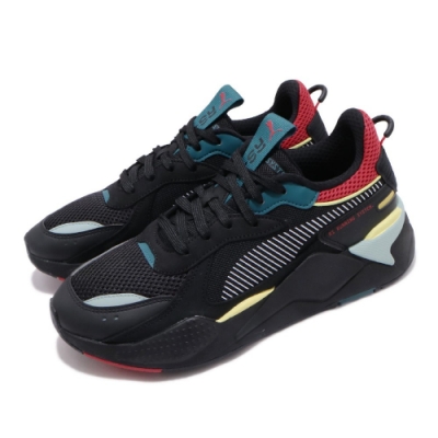 品牌: PUMA 型號: 37207602 品名: RS-X HD2 厚底 舒適 老爹鞋 情侶穿搭 簡約 黑 紅