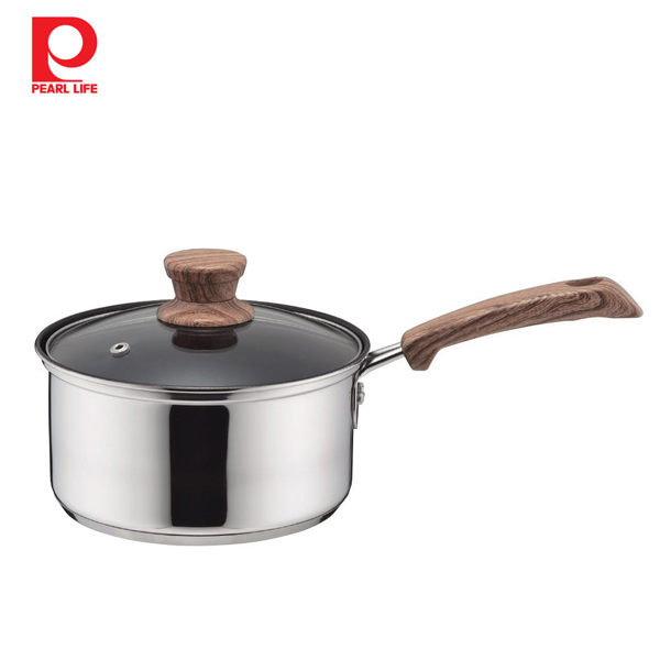 ．不鏽鋼導熱良好，保溫性能優良 ．內裡氟樹脂加工，不易黏附清洗容易 ．附耐熱玻璃鍋蓋，料理過程看得見