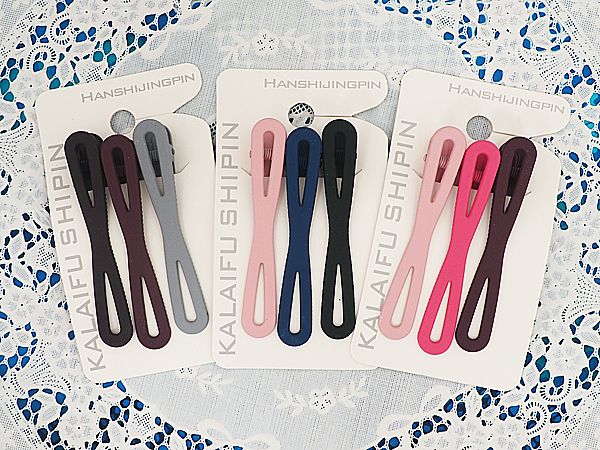 Dadaisun~KALAIFU彩色磨砂緊實鐵壓夾(#309)3入 不挑色【D598309】髮夾，還有更多的日韓美妝、海外保養品、零食都在小三美日，現在購買立即出貨給您。