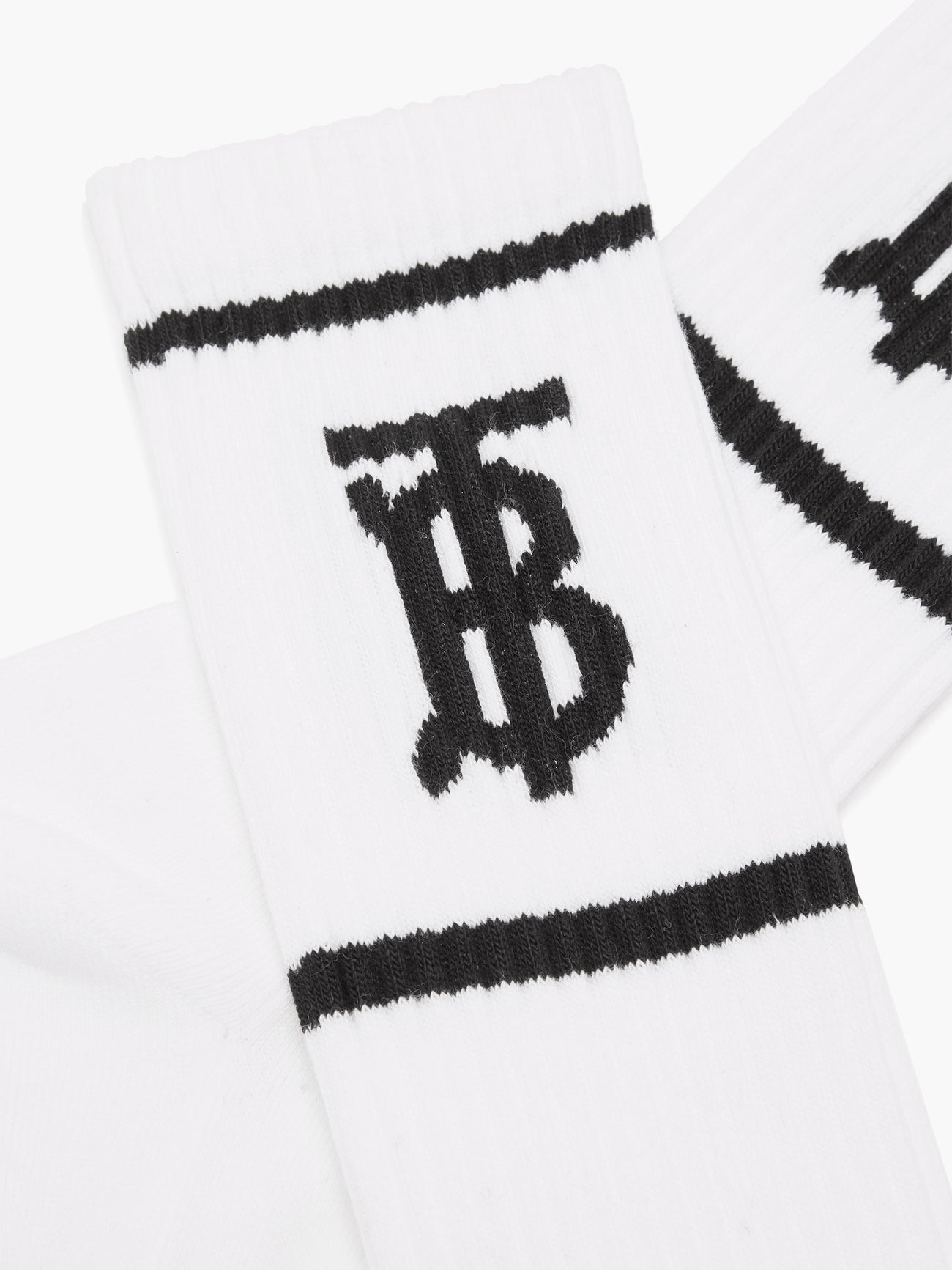 BURBERRY TB-logo ribbed 襪子