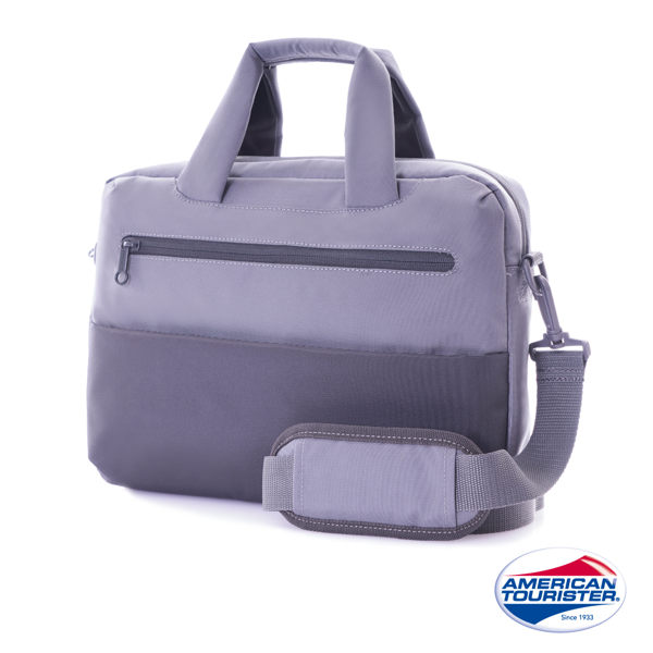 AT美國旅行者Brixton 公事包S(灰黑)