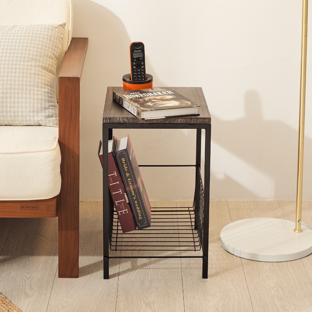 loft原木工業風刷紋雜誌架床邊桌 特殊手工烤黑刷白紋路 獨特風格 台灣製造 下方可置物 方便又美觀 顏色桐木刷舊+黑色烤漆 材質桐木刷舊烤漆鐵管塑膠腳墊 尺寸(公分): 如尺寸圖標示 產地台灣 是否