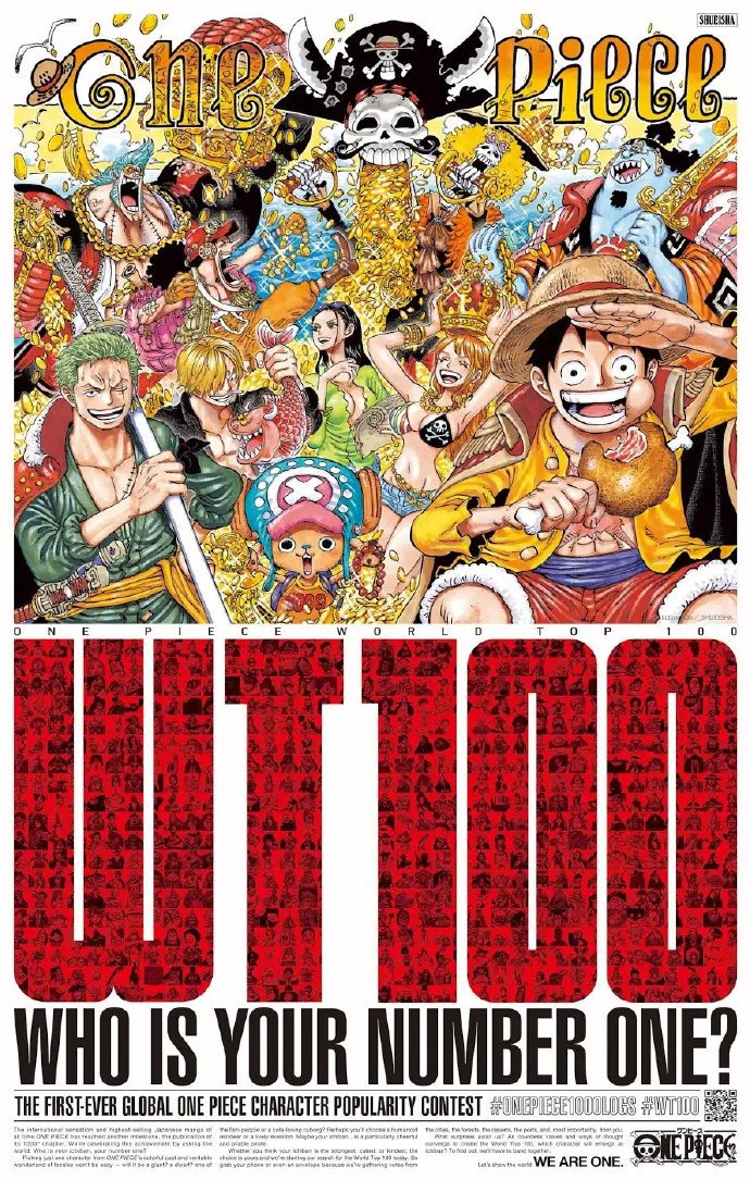 歡慶連載1000 話 One Piece 首度舉辦海賊角色全球大票選 提供中文介面 你也能參與 Line購物