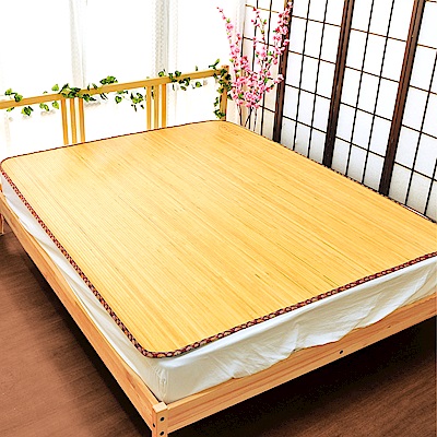 亞曼達Amanda 台灣中青寬版天然竹涼蓆/涼墊/竹蓆 -雙人5尺