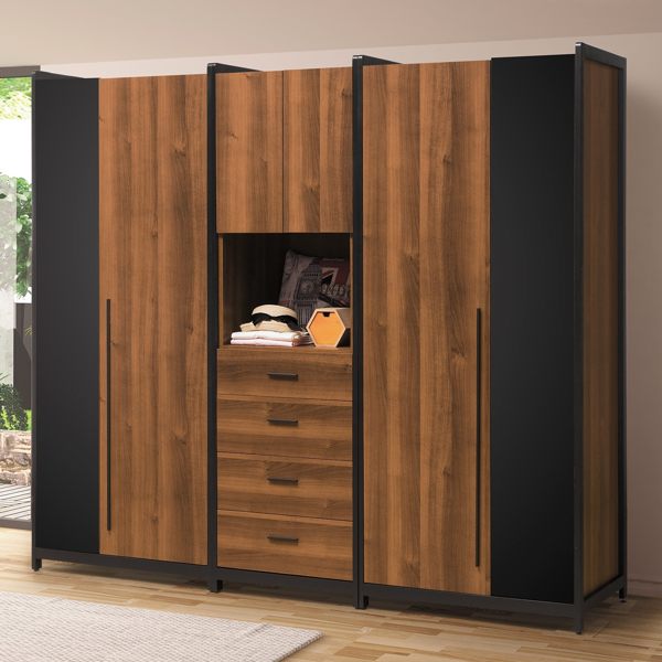 OB004-杰拉德7.4尺組合衣櫃(19HY2/B088-01)【DD House】