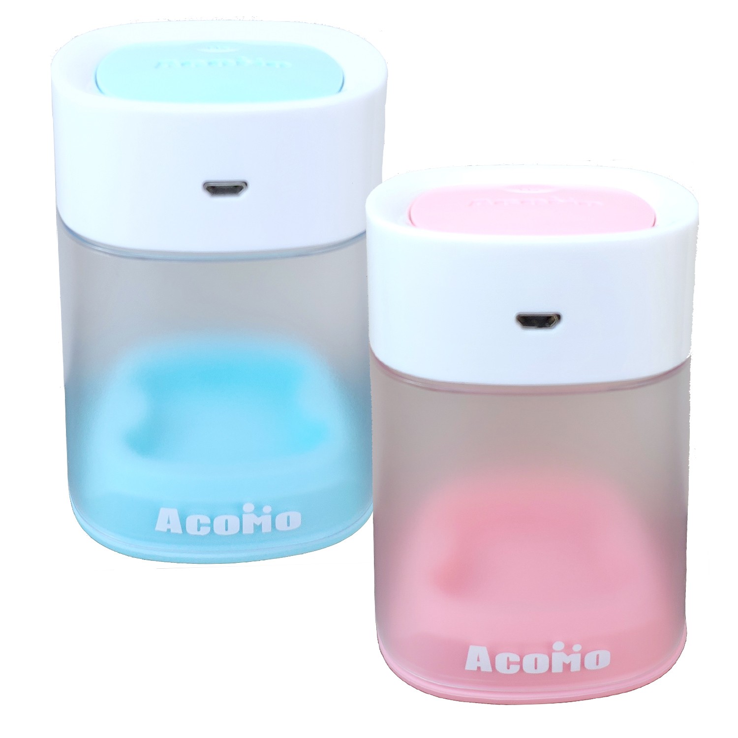 AcoMo - PPS II USB 紫外線 2 分鐘奶嘴個人消毒器-超值 2 入組-藍色+粉色