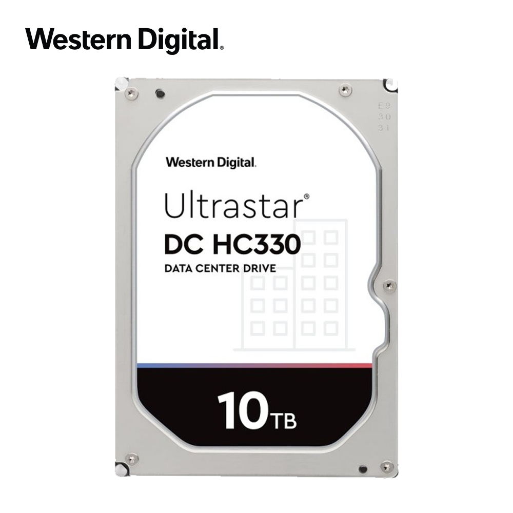 ● Western Digital Ultrastar DC HC330● 10TB 3.5吋企業級硬碟(WUS721010ALE6L4)● 256MB 快取記憶體，7200RPM，SATA● 250