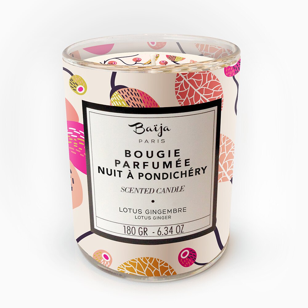 Baija Paris 蓮花紫薑 香氛蠟燭 180g 大豆蠟 純植物蠟 可按摩 法國製造