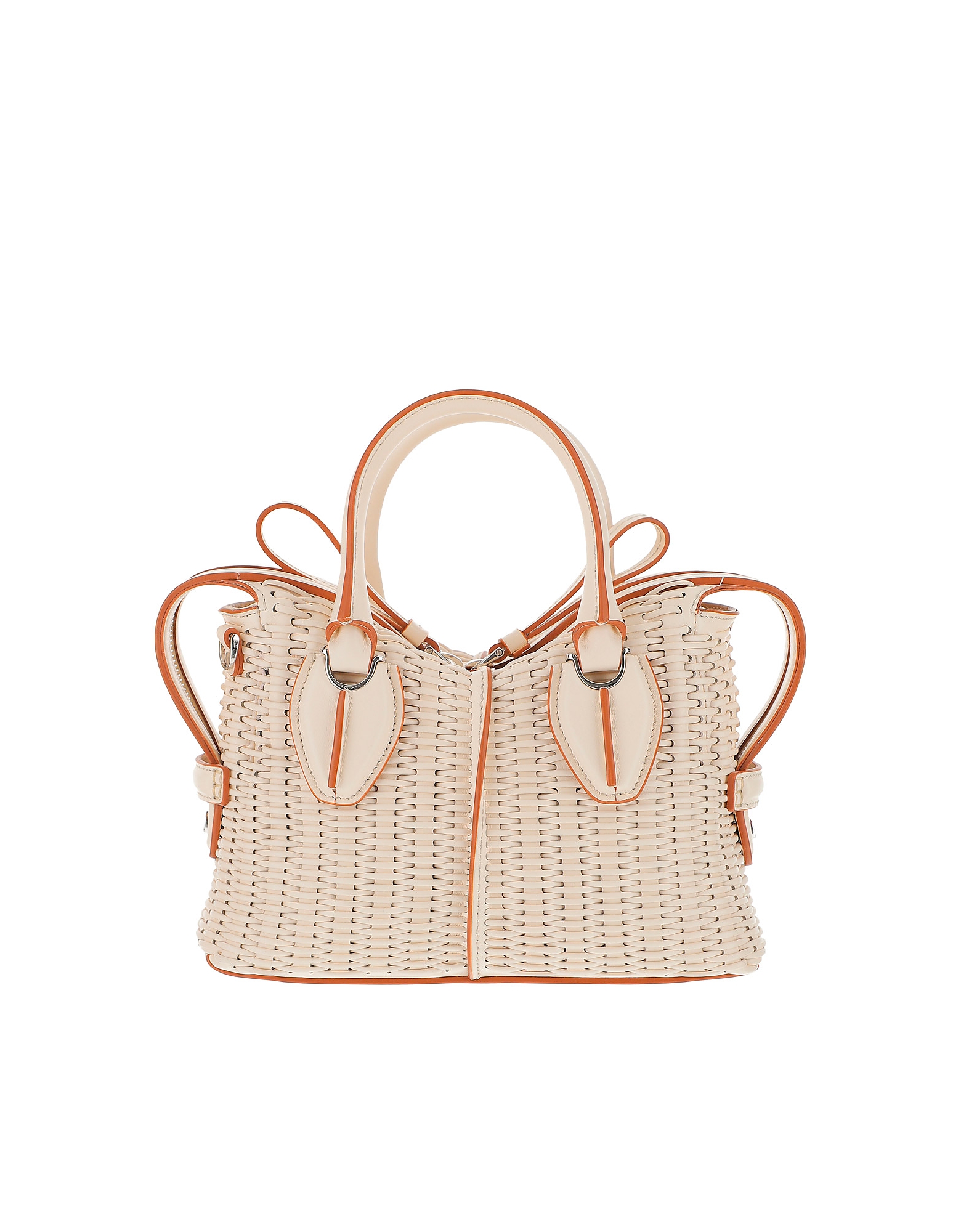 Tod's D-Styling micro made of leather with a particular processing reminiscent of woven wicker, doub