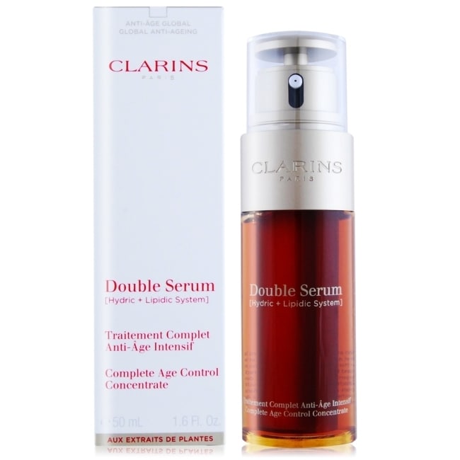 預計出貨日2-5天 中文品名：CLARINS 克蘭詩 黃金雙激萃-超級精華(50ml)-國際版 規格：50ml ★使用方式：基礎保養後，適量塗抹於臉頸部。 ★保存方法：請置於陰涼處，請勿直接陽光照射，