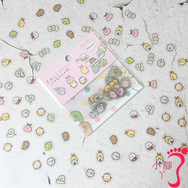 韓國透明可愛水杯防水貼紙 日記相冊手賬手帳小清新韓版卡通貼畫
