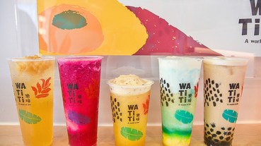 【台中北屯打卡飲品-樂啼WATiTi】繽紛可愛小怪獸超吸睛，現打熱帶水果冰沙顏色美又好喝