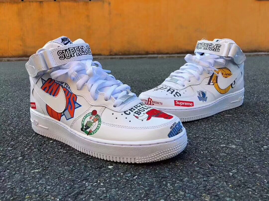 Nike Air Force Supreme NBA 聯名 情侶款