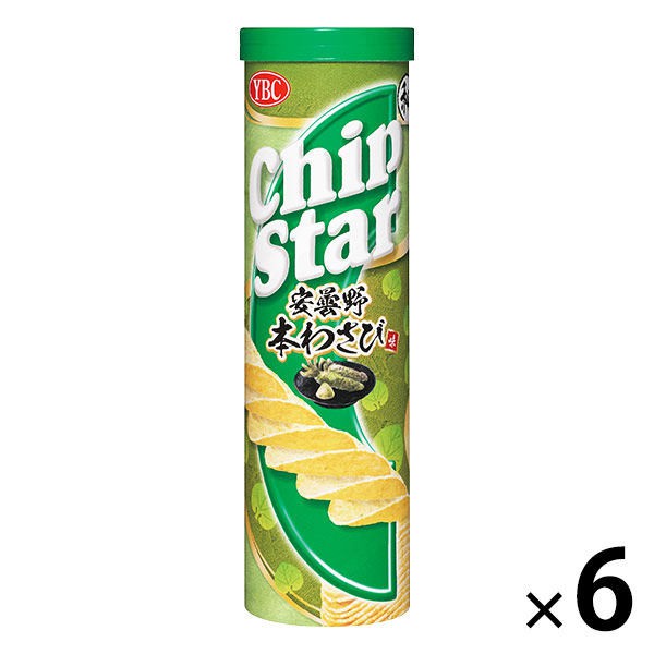 山崎YBC Chip Star系列 安曇野芥末風味洋芋片 (115g大罐) 6入裝 P730747在洋芋片基底添加「芥末」及「芥末葉粉末」製作出清爽的嗆辣味 挑戰您的味蕾商品重量:690g，6入裝產地