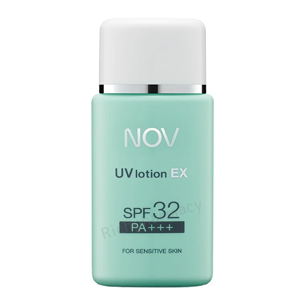 商品名稱nov 娜芙 防曬隔離乳液spf32 pa+++ 商品規格 35ml 主要成分cyclopentasiloxanewatertitanium dioxidebutylene glycoldim