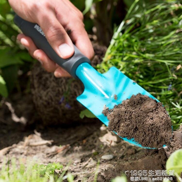 進口GARDENA嘉丁拿 種花盆栽園藝 高品質家用寬版花園鏟子 1955生活雜貨
