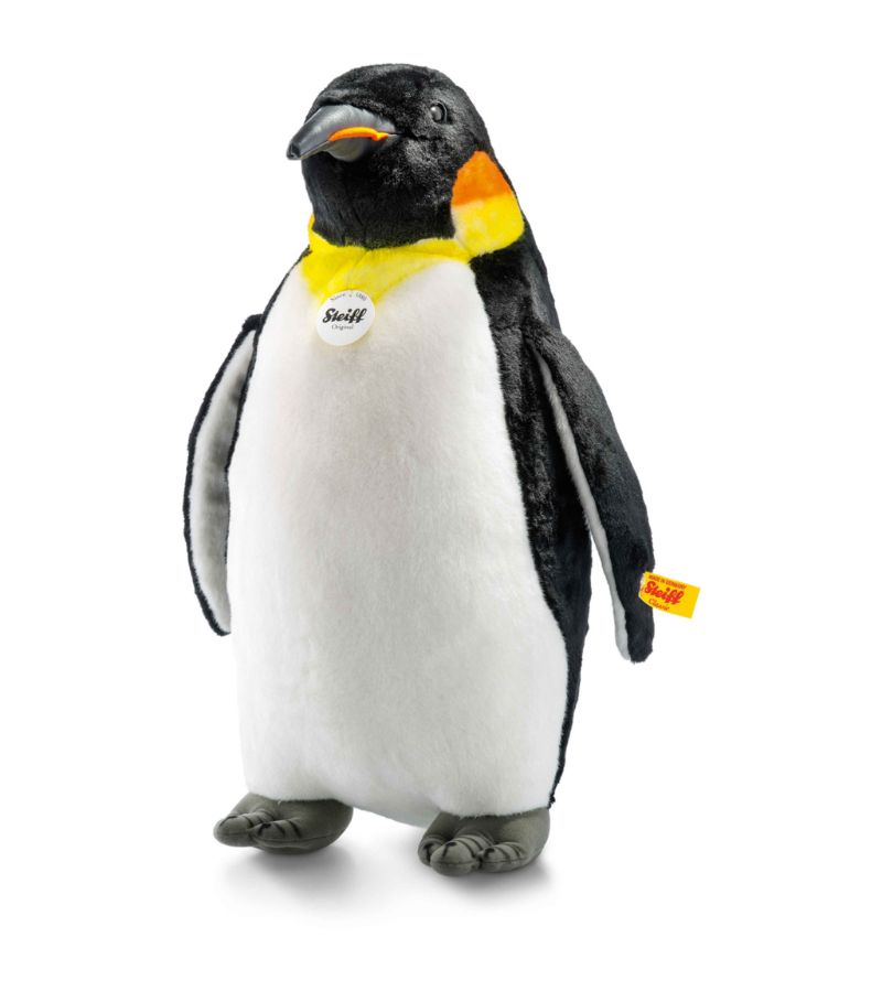 A welcome addition to any animal collection, Steiffs Studio King Penguin is crafted from ultra-soft 
