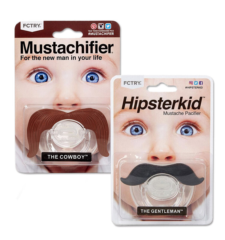 Hipsterkid美國 鬍子造型嬰兒奶嘴 / 姆指型安撫奶嘴
