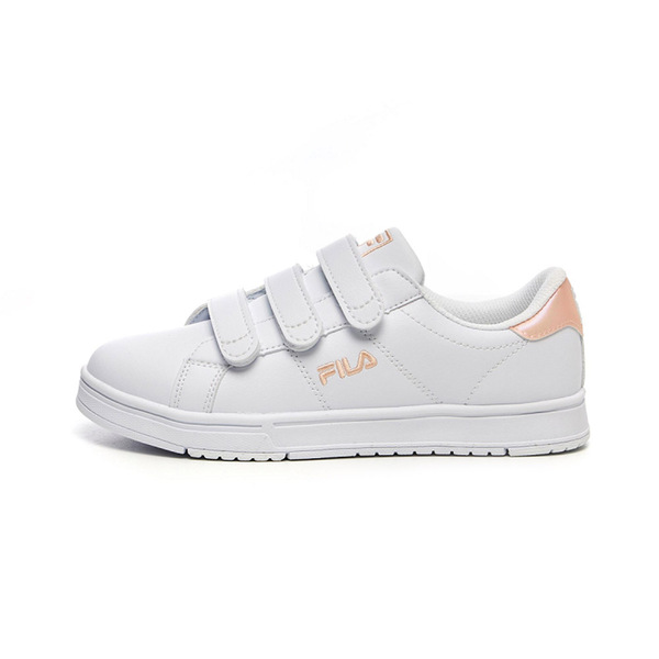 FILA 女性復古小白鞋/運動鞋(魔鬼氈)-粉 5-C118W-115