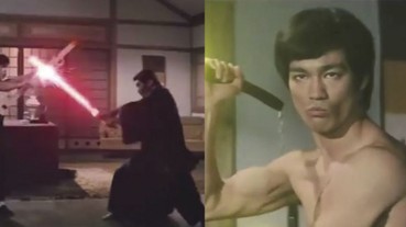 李小龍《精武門》經典對戰影片橋段星戰版本，光劍雙截棍讓人驚呼！