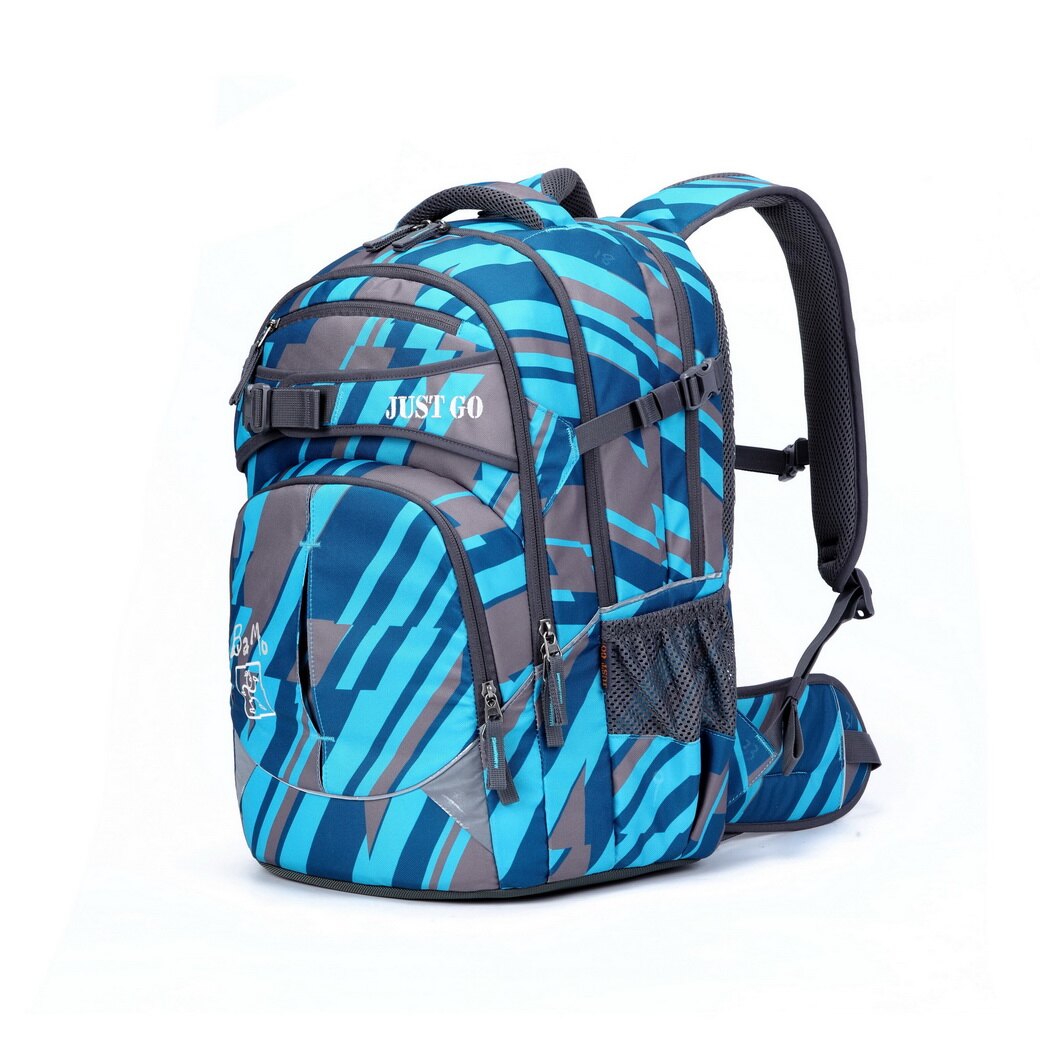 大人可用,150cm以上(中學,高中,大學)放書本體感最輕書包BaMo鋁條護脊書包～ 護脊胸扣腰扣