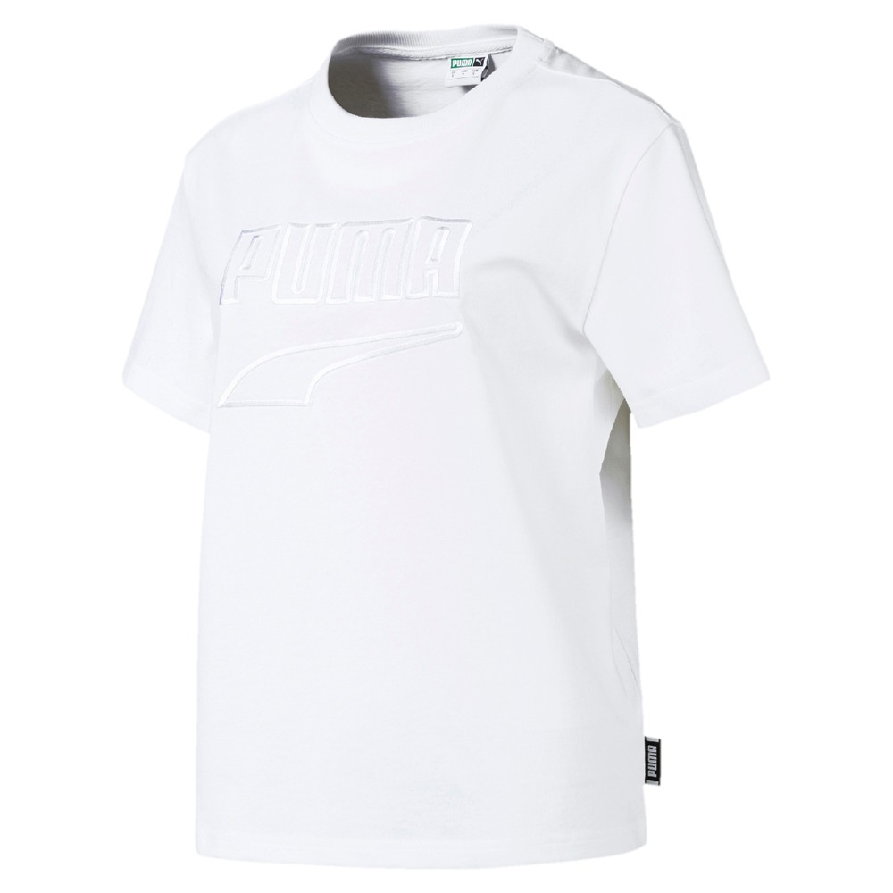 女性流行系列此版型為歐規，版型偏大材質表布:100%棉;羅紋:95%棉/5%彈性纖維購物須知----------------------------------■ [PUMA旗艦店】僅提供退貨服務•恕