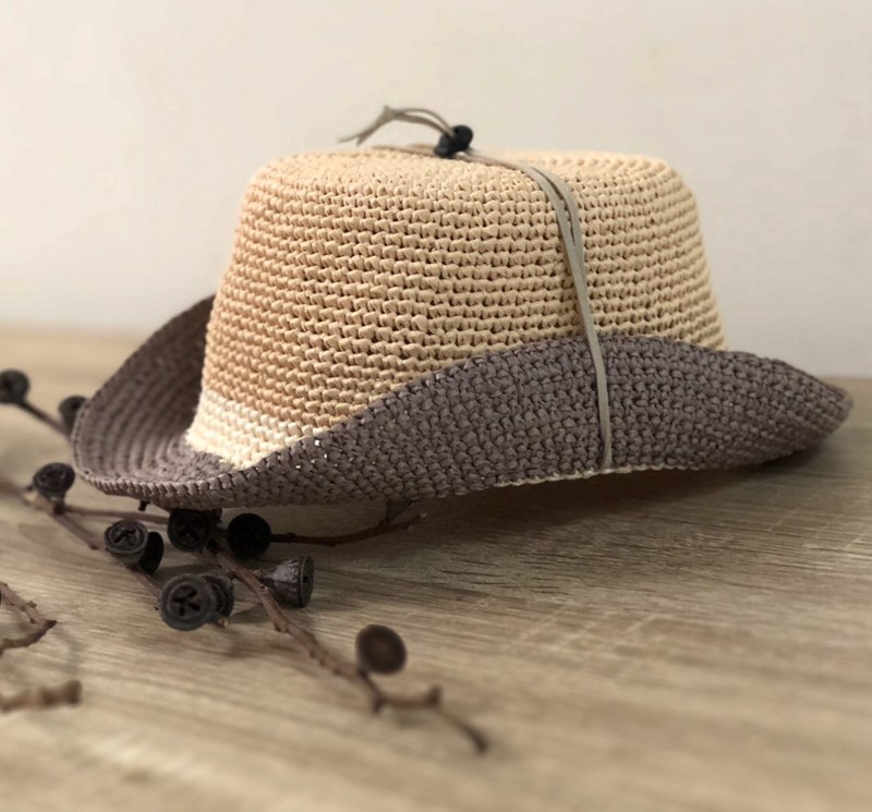 爵士牛仔帽/紳士帽/編織草帽/鉤織/旅行/拉菲草 ❊⁎❊⁎❊⁎❊⁎❊⁎❊⁎❊⁎❊⁎❊ 爵 士 牛 仔 帽 . °˳ ? •˚· #一款二式戴法 ? ❊⁎❊⁎❊⁎❊⁎❊⁎❊⁎❊⁎❊⁎❊