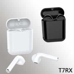 ◎★ 藍牙版本 5.0 信號穩定，功耗更低|◎★ 附攜帶式充電盒，可提供耳機 4 次充電|◎★ 耳機輕巧，多功能按鍵操作簡便，搭載隱蔽式麥克風連線模式:無線耳機型號:T7RX種類:防潑水耳機,耳機麥克